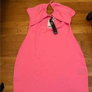Bright Pink mini dress